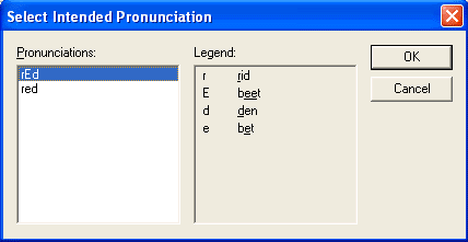 Multiple Pronuncations